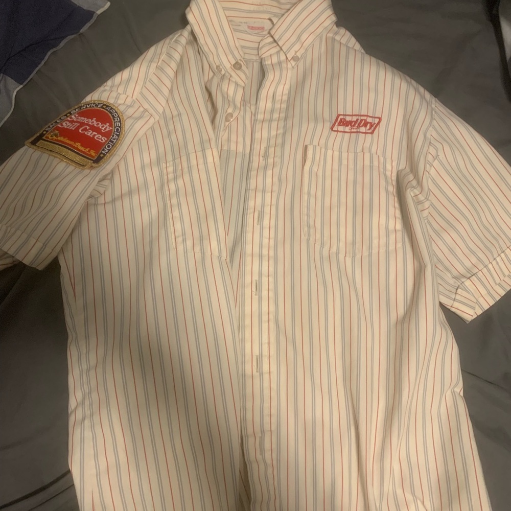 Men’s Vintage bud dry shirt button up